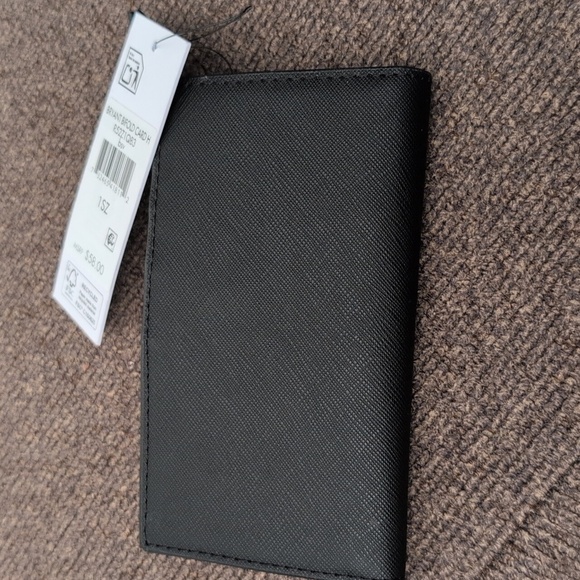 NWT DKNY Black Textured Bifold Mini Wallet - Picture 5 of 7